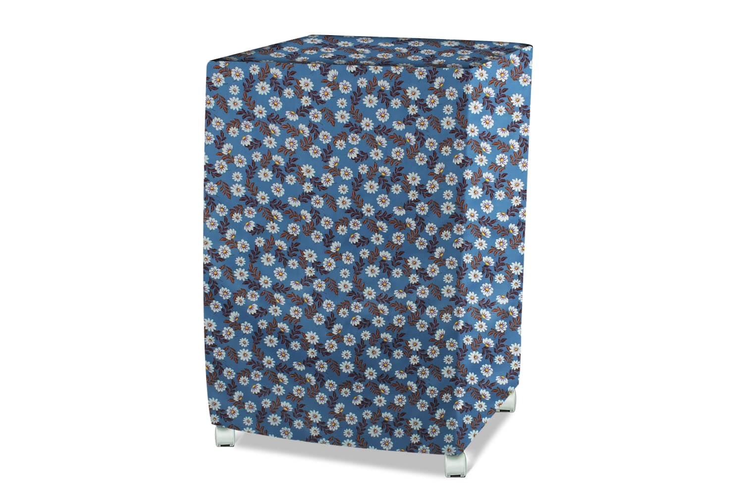 Stylista Air Cooler Cover Compatible for Kenstar KCLCGDGY060FRH-ETA 60 LTR Desert Cooler, Ployester, Floral Pattern Blueish Grey