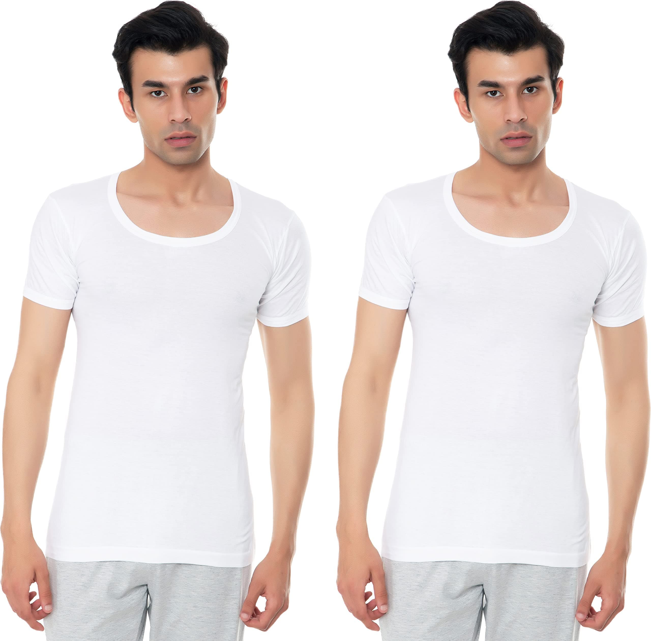VIP Bonus Men's Half Sleeves Cotton Regular Fit Vest