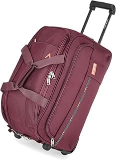 Aristocrat Polyester Solid Pattern Cello Inline_Skate_Wheel 8 Wheel Suitcase Dft (H) 55 Maroon (Maroon, Small), 30.5 Centimeters
