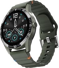 Fire-Boltt Talk Round Smart Watch 1.39″ TFT Display with Bluetooth Calling, Dual Button, Voice Assistance, SPO₂ & Heart Rate Monitor, 120+ Sports Modes, Smartwatch for Men & Women - Green