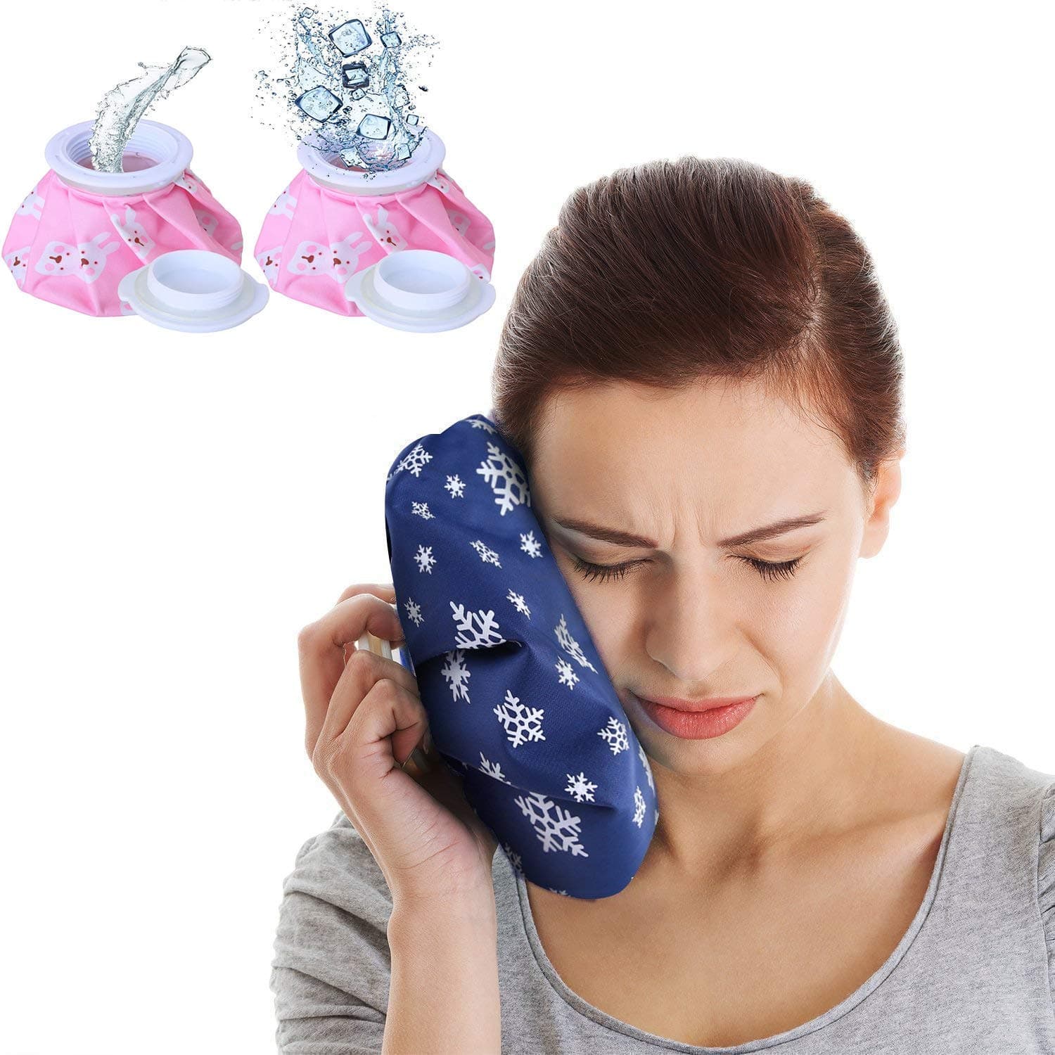 RENESMEE Heating Bag, Heat Bags for Pain Relief with soft velvet hand pocket, hot Gel Pad, Heat Water Bottle -Multi Color (Cold Hot Heating Pad)