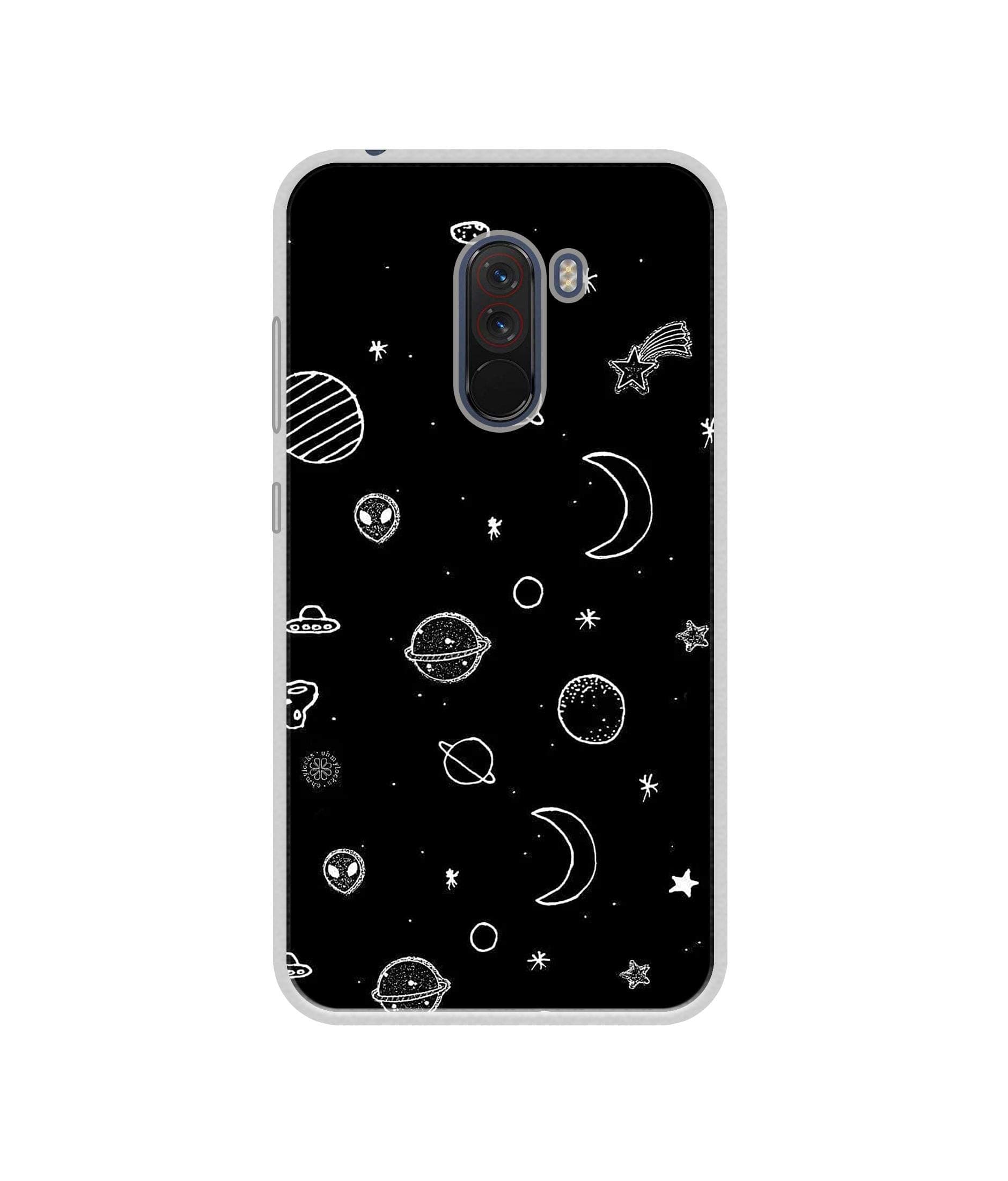 Amazon Brand - Solimo Designer Solar System UV Printed Soft Back Case Mobile Cover for Poco F1