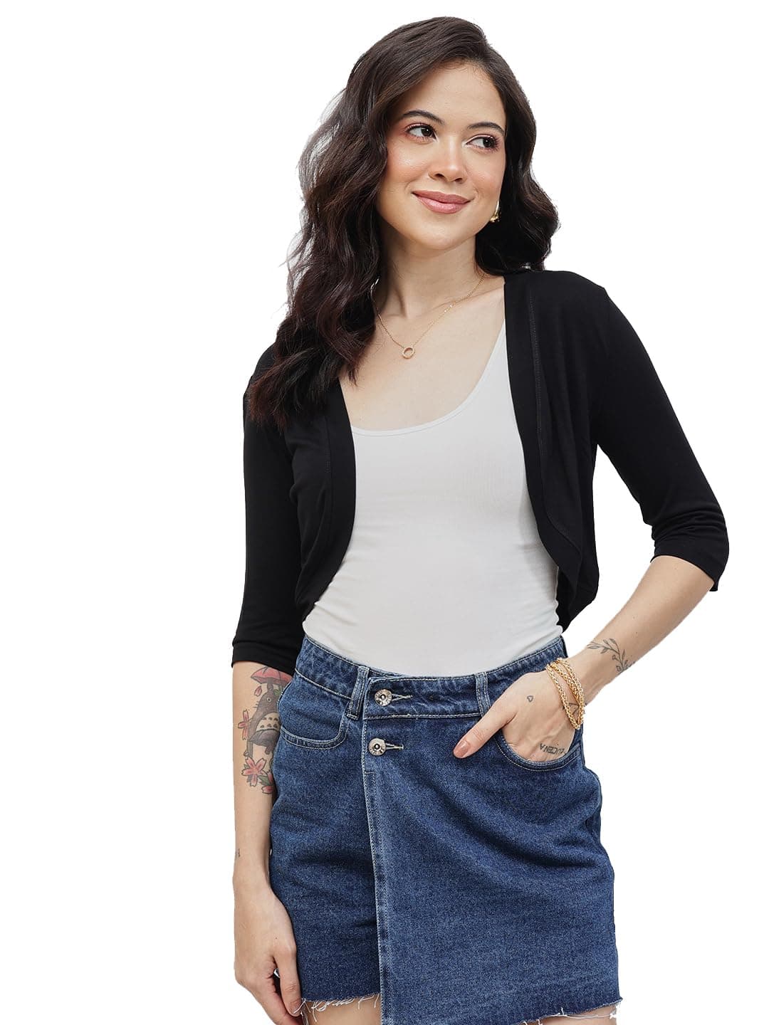 Nümae Women's 3/4th Sleeve Crop shrug