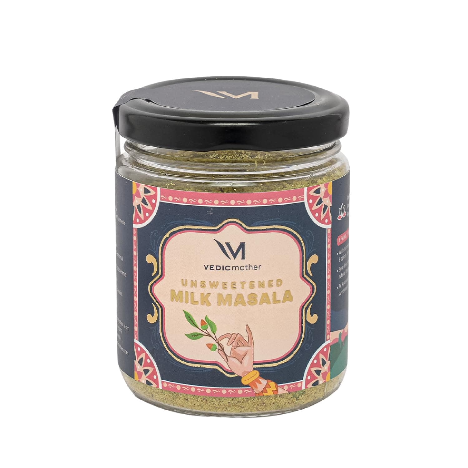 Vedic Mother Homemade Milk Masala 100gm | Premium Homemade With Real Dry Fruits and Saffron | Packed With Vitamins and Nutrients That Our Body Needs | 100% Natural Ayurvedic Touch