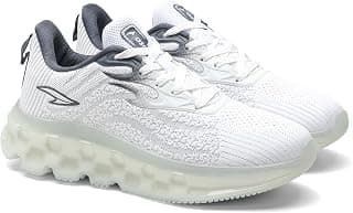 ASIAN Powerplay-29 Men's Running Shoes | Fire-Pattern Design with HexaFlow TPU Sole | Fish-Scale Yarn Upper Shoe | Premium Athletic Sporty Sneakers