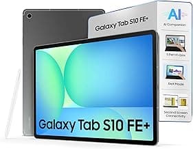 Samsung Galaxy Tab S10 FE+, S Pen in-Box, 27.7 cm (13.1 inch) Display, AI Writing, Desktop Mode, Pre Loaded Pro Apps, 8 GB RAM, 128 GB Storage, Wi-Fi Tablet, Gray