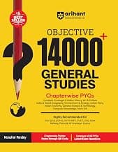 Arihant Objective 14000+ General Studies Chapterwise PYQs | Complete Coverage of History, Polity, Geography, Economy, Science & Static GK |for SSC, Railway, NDA, CDS & All Competitive Exams