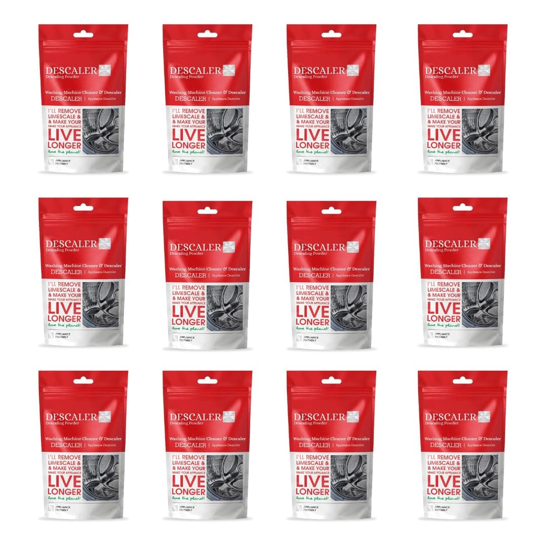 Descaling Powder For IFB Washing Machine Cleaning | Drum Cleaner & Tub Descaler | Limescale Remover Front Load Top Load | Scale Removal Cleaning Powder 100g-Pack of 12