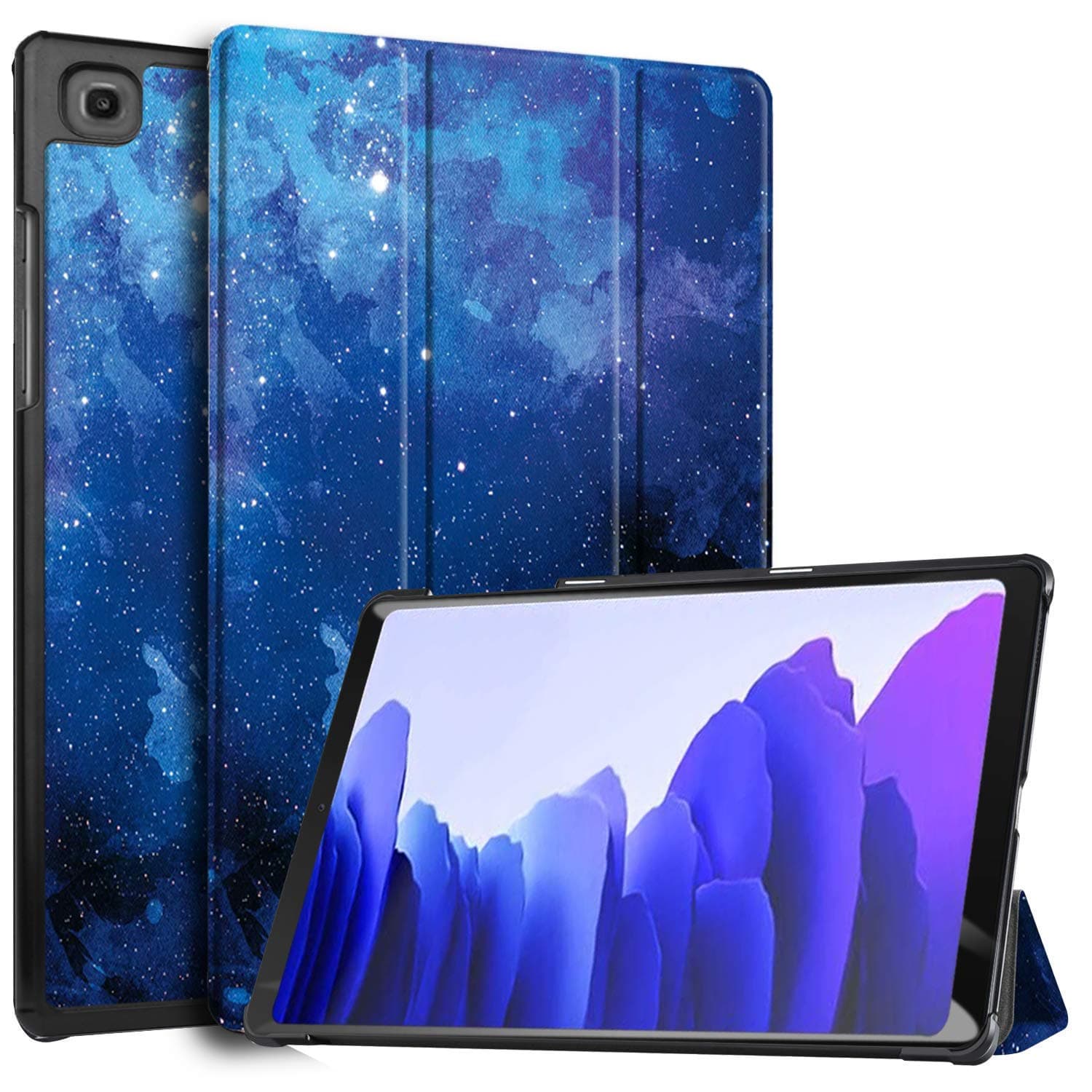 Robustrion Smart Trifold Flip Stand Case Cover for Samsung Galaxy Tab A7 26.42cm (10.4 inch) [SM-T500/T505/T507] 2020 -Stars