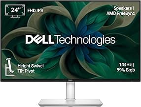 Dell S2425HSM 24"/60.45cm FHD Monitor, 144Hz Refresh Rate, IPS Panel, 1ms Response, Flicker-free, Contrast 1500:1, 2xHDMI, Built-in 6W Dual Speakers, Warranty 3 Years, TÜV Rheinland 4-Star Eye Comfort