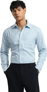 Arrow Men's Liberty Classic fit Glen Checked Italian Elegance Shirt