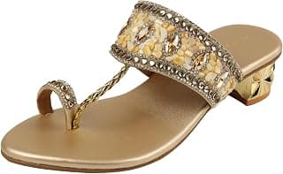 Metro Women's Embellished Straps with Designer Heel Sandals