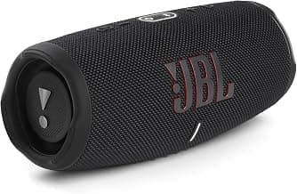 JBL Charge 5, Wireless Portable Bluetooth Speaker Pro Sound, 20 Hrs Playtime, Powerful Bass Radiators, Built-in 7500mAh Powerbank, PartyBoost, IP67 Water & Dustproof (Without Mic, Black)