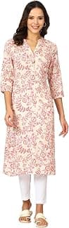 W for Woman Printed Lace Straight Kurta