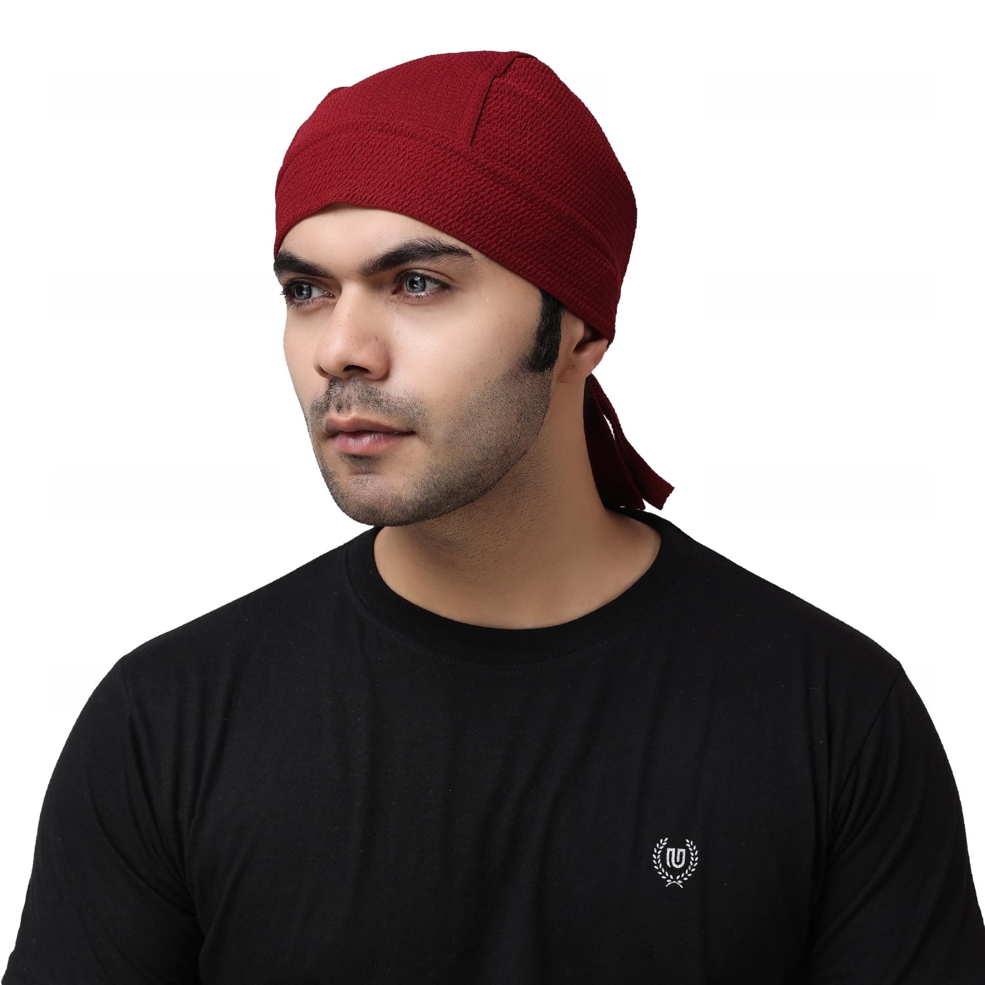 BISMAADH Cooling Helmet Liner Polyester & Elastic Stretchable Quick Dry Breathable Skull Running Cap Patka for Men & Women