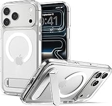 Spigen Ultra Hybrid S MagFit Back Cover Case Compatible with iPhone 17 Pro Max (TPU + Poly Carbonate | Clear White)