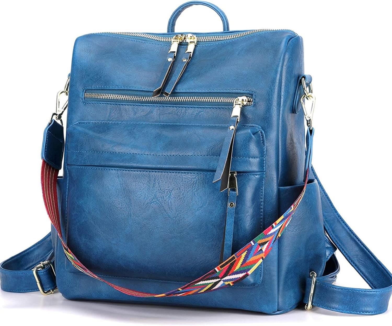 Comfabie Premium PU Leather Stylish Backpack for Women, Ladies Multipurpose Women Work Bag, Shoulder Strap Handbags | Waterproof Backpack for Daily Use | Best Gift for Wife Sister Friend