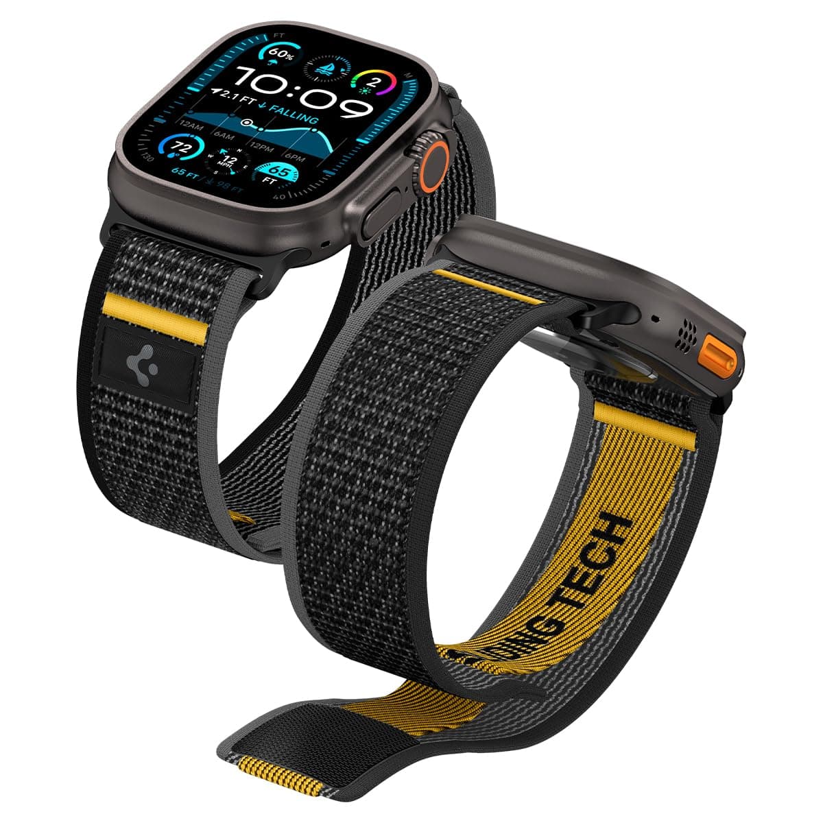 Spigen Athlex Air Designed For Apple Watch Band Compatible with Ultra 2/1 49mm, Series 10 46mm, 9/8/7 45mm, SE2/SE/6/5/4 44mm, 3/2/1 42mm