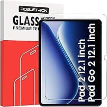 Robustrion Tempered Glass for OnePlus Pad Go 2 12.1 "/ OnePlus Pad 2 Screen Protector Guard [Anti-Scratch and Smudge Proof] - 1 Pack