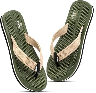 Duosoft Flip Flop for Women | Soft Comfortable | Breathable | Fashionable | Stylish | Trendy | Super Soft | Lightweight | Anti-Slip Sole | Indoor & Outdoor |DW-35-Green