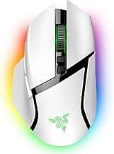 Razer Basilisk V3 Pro Customizable Wireless Gaming Mouse: Fast Optical Switches Gen-3 -HyperScroll Tilt Wheel-Chroma RGB-11 Programmable Buttons-Focus Pro 30K Optical Sensor-White-RZ01-04620200-R3A1