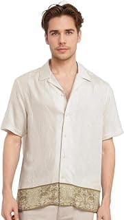 RARE RABBIT Boxy fit Decorative Print Shirt
