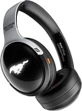 GOBOULT Mustang Thunder Bluetooth Headphones with Upto 70H Playtime, BoomX Technology, Brightness LEDs, 40mm Driver, Zen ENC Mic, BTv 5.4, Type-C Fast Charging, Over Ear Wireless Headphone with Mic