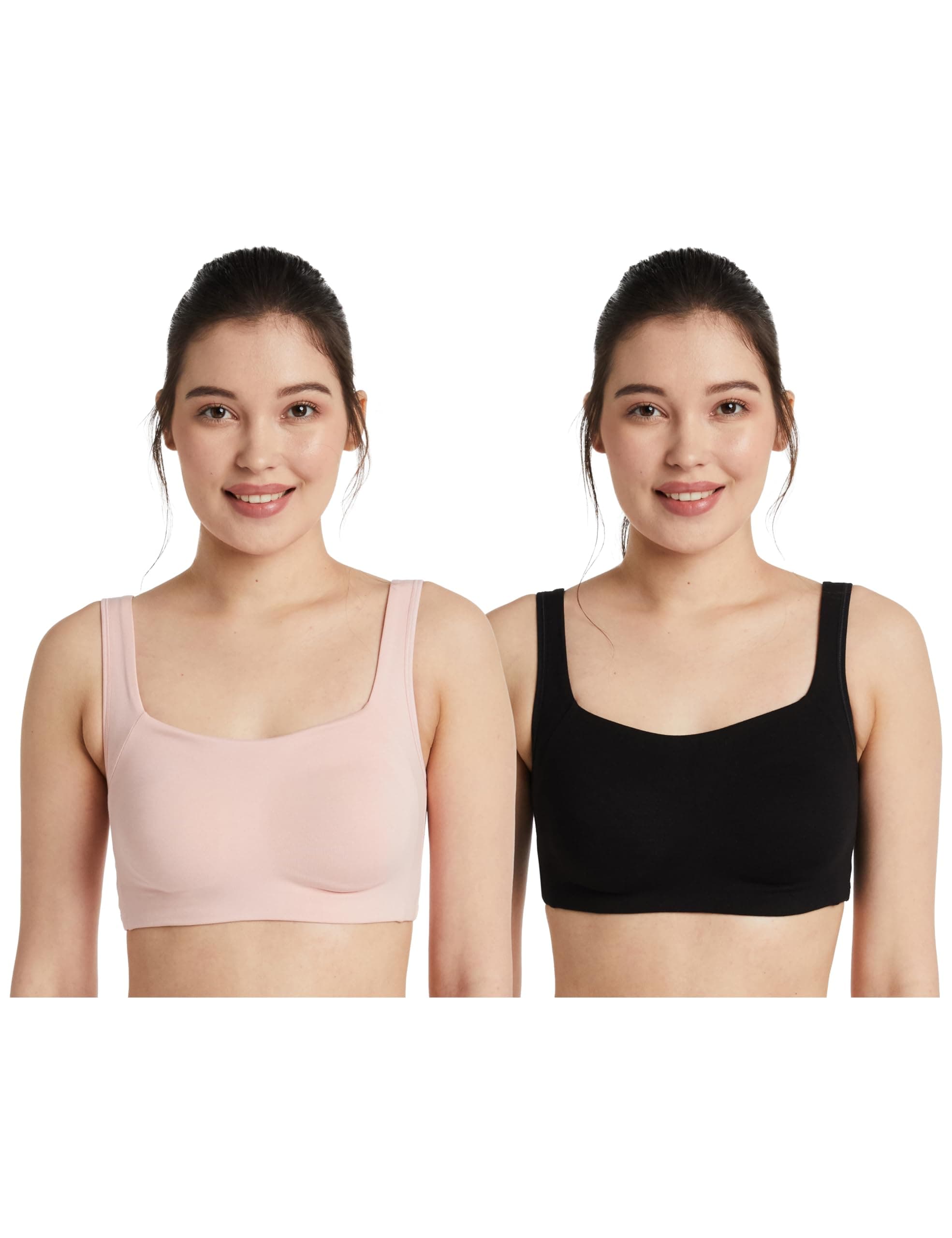 Amazon Brand - Symbol Women's Cotton Stretch Non Padded Wire Free Full Coverage Slip On Bra