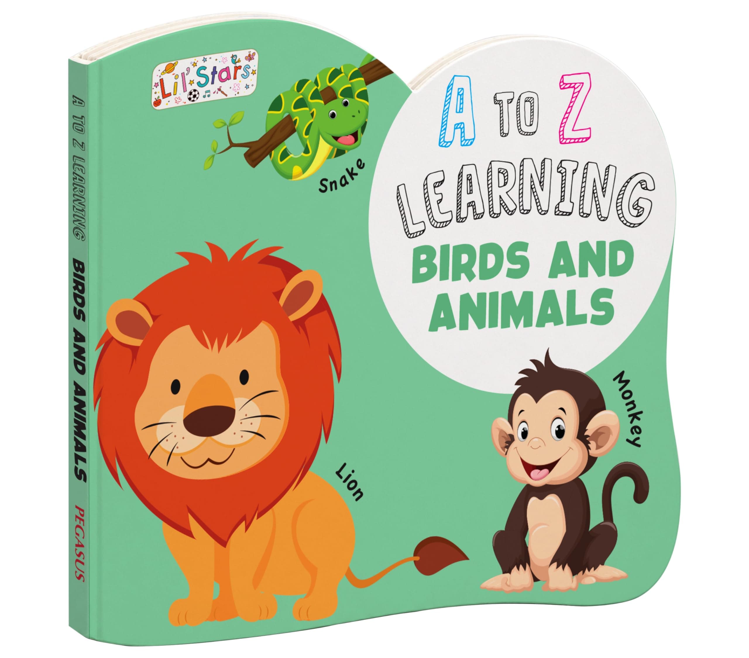 A To Z Learning - Animals Board Book for Kids Children