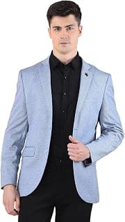 Cantabil Blazer for Men | Premium Casual Blazer Slim Fit Notched Collar Terry Rayon Stretch Fabric Self Design Pattern (P_MBZC00094)