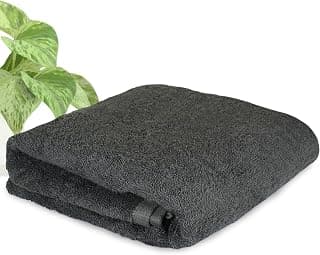 HEELIUM Bamboo Bath Towel | Lightweight & Quick Drying | Ultra Absorbent Towel | 140 x 70 cm - 400 GSM | Pack of 1 - Grey