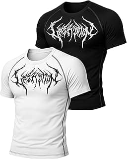 BULLAR Men's Polyester Blend Compression T-Shirt, Half Sleeve Athletic Sports Tight, Crew Neck, Slim Fit Tshirt for Fitness and Workout