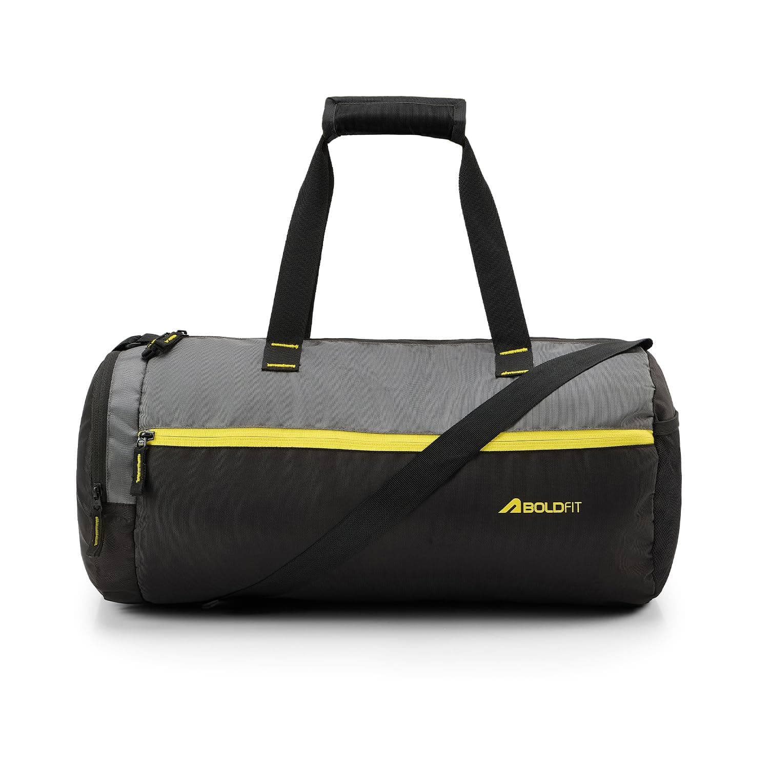Boldfit Crossbody Gym Duffel Bag for Men & Women, Waterproof Travel & Gym Bag with Shoe Compartment, Adjustable Shoulder Strap, Multiple Pockets Sports Bag for Workout, Travel & Everyday Use