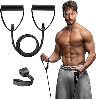 Slovic Resistance Tube [Upto 25 KG] | Resistance Band for Workout | Stretching Band for Exercise Band | Resistance Bands Set | Gym Equipment for Home Workout | Ideal for Men & Women
