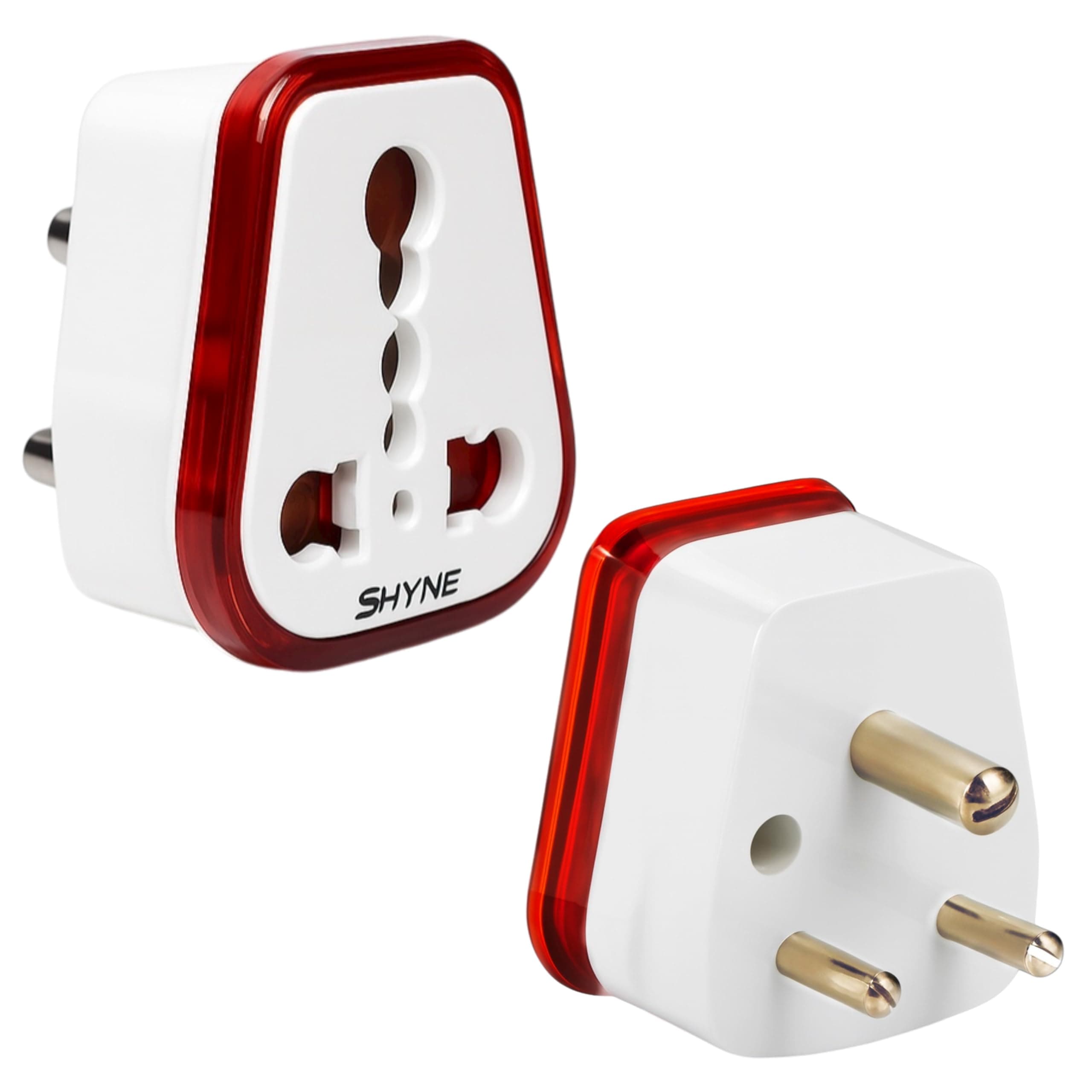 KAVANA 6A to 16A Converter Plug,5A to 15A / 6 amp to 16 amp Converter/Conversion Plug Converts 6A Socket to 16 A Socket for Geysers, A/C,Refrigrator,Mic rowave,etc for Indian and International Plugs