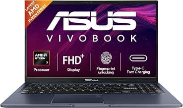 ASUS Vivobook 15 (2026),AMD Ryzen 7 170,Fingerprint Sensor,16GB RAM,512GB SSD,FHD, 15.6",(39.6 cm), Windows 11, M365 Basic(1 Year)* Office 2024,Quiet Blue,1.70 kg, M1502NAQ-BQ120WS,Thin & Light Laptop