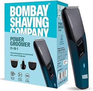 Bombay Shaving Company 11 in 1 | All in One Full Body Trimmer for Men | 90 Min Charge time | 90 mins run time | Hair, Beard, Body, Nose Trimmer for Men | Type C charging | Power Groomer (New Model)