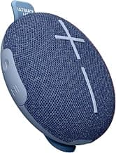 Ultimate Ears MINIROLL Ultra-Portable Waterproof Bluetooth Speaker, Big Bass, IP67 Dustproof, 40 m (131 ft) Range - Majestic Blue