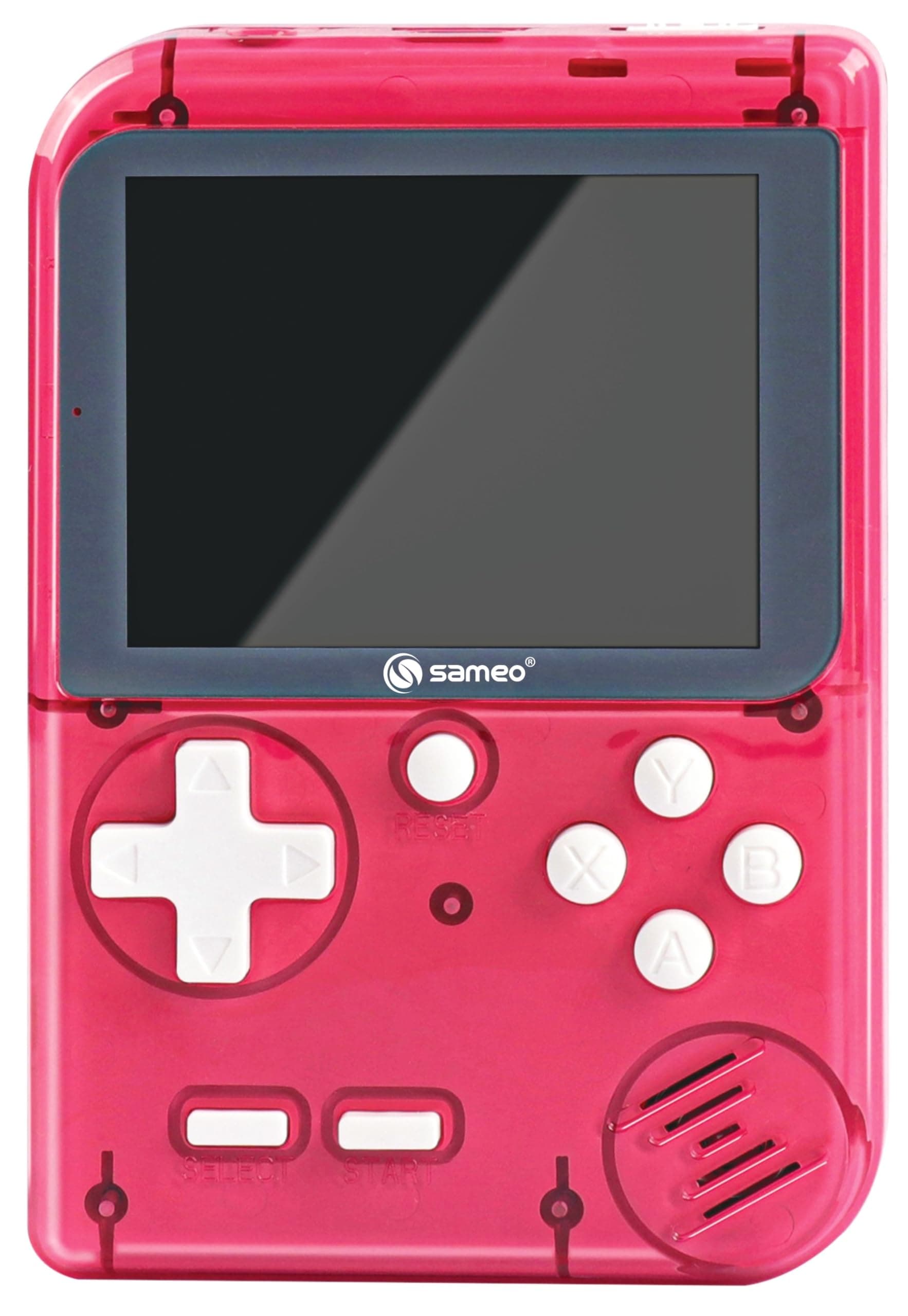 Sameo Handheld Video Game Console, Dreamboy Retro Mini Game with 500 Classic Retro Game TV Compatible for Kids, Rechargeable 8 Bit Classic (Ice Red)