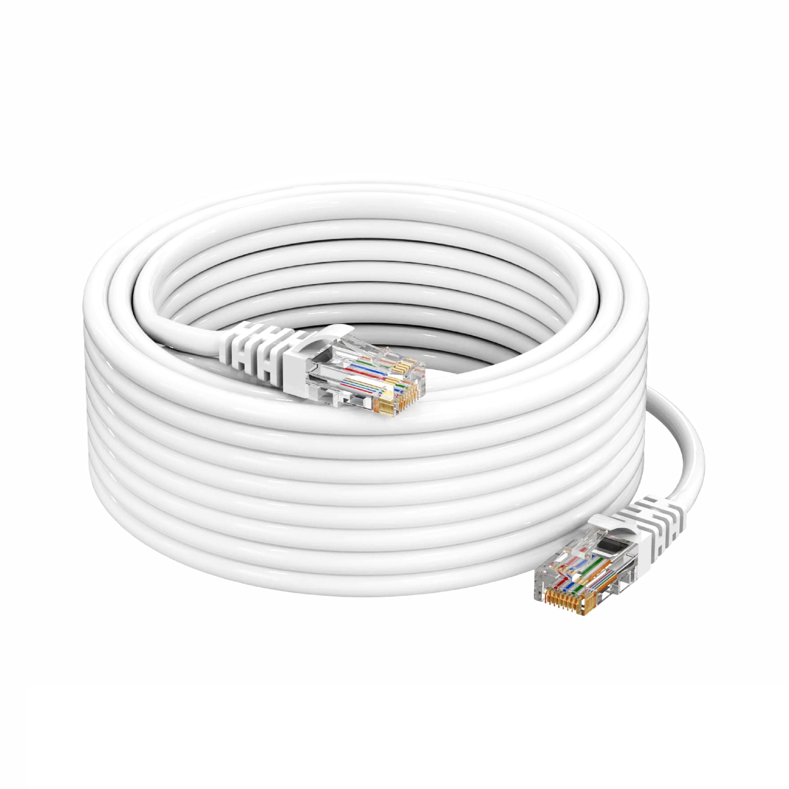 ProDot Cat 6e 30 Meter Ethernet Cable/Lan Cable/Network Cable I High Speed 250MHZ I Weatherproof/UV Resistant I RJ45 Lan Cable I -10° To 60° Weather I Solid Conductor I 4 Pair (8 Wire Multi-Color)