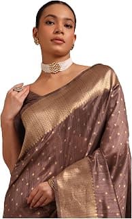 Soch Womens Tussar Woven Design Saree