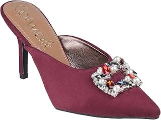 Catwalk Women's Kitten Heel Suede Mule