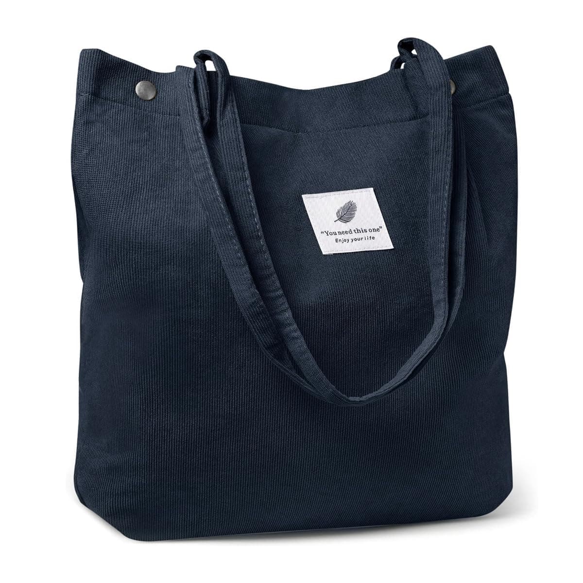 PALAY® Hand Bags Corduroy Tote Bags For Women Large Capacity Shoulder Bag with Inner Pocket for School Work Shopping Travel Daily Use Grocery Casual