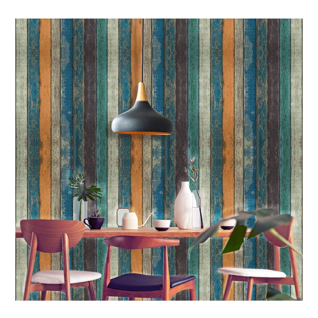 JAAMSO ROYALS Polyvinyl Chloride Wallpaper for Furniture, Wooden Wallpaper, PVC Wallpaper, Door Wallpaper Waterproof, Wood Wallpaper, Wooden Wallpaper for Walls, 0.03 x 78.74 x 17.71 inches