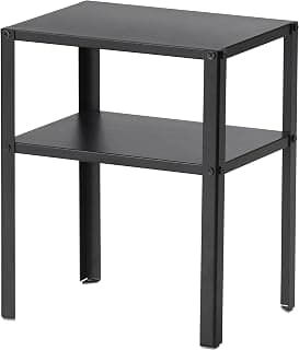 Ikea Bed/Sofa Side Table with Storage Space - Black(37 X 28CM) by STOCKLAND (Metal)