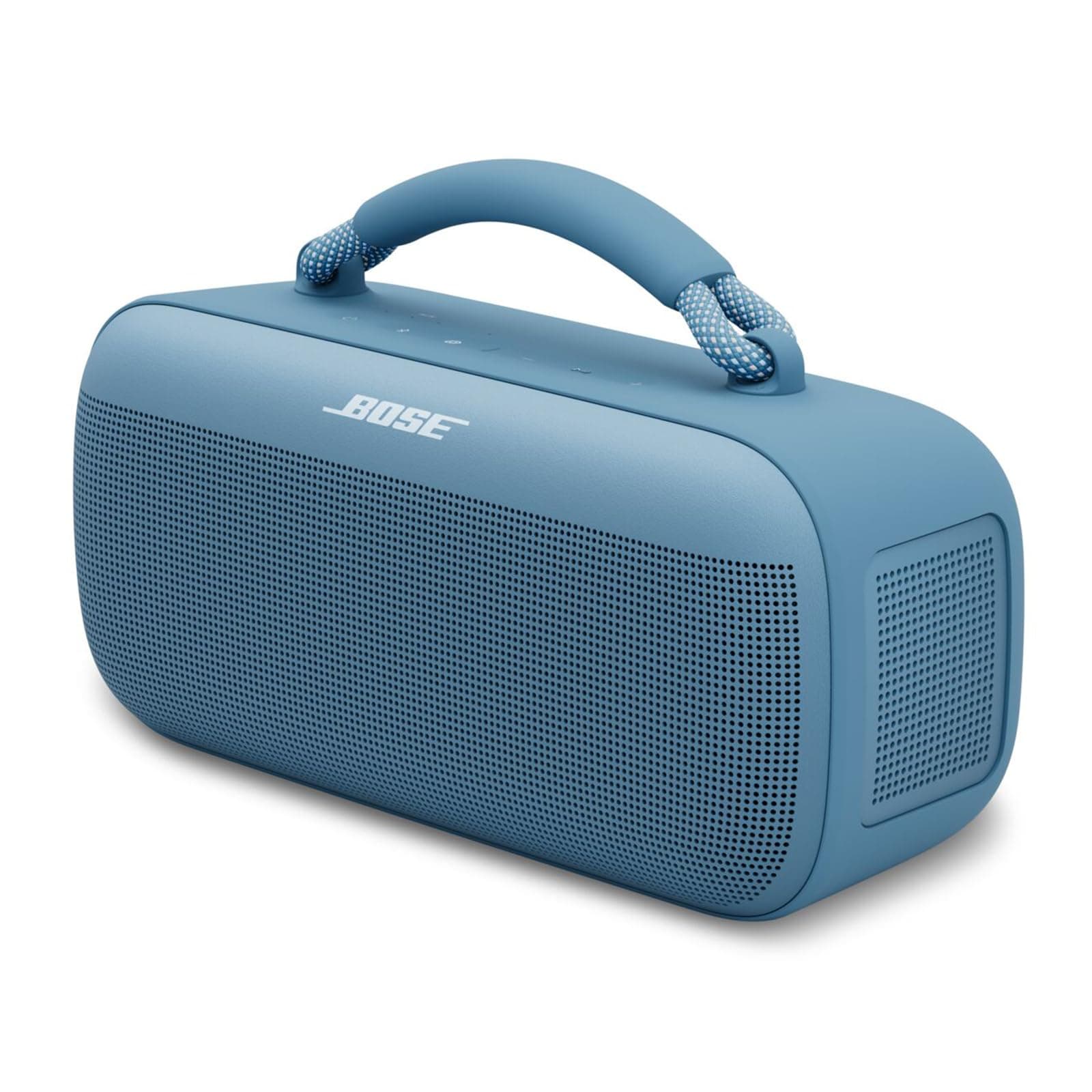 New Bose SoundLink Max Portable Speaker, Large Waterproof Bluetooth Speaker, Up to 20 Hours of Battery Life, USB-C, Built-in 3.5mm AUX Input, Blue Dusk