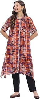 BIBA Women Polyester Straight Printed Kurta