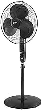 Orient Electric Stand-82 400 MM Oscillating Pedestal Fans | Stand Fan with Tilt Mechanism | High Air Delivery | Aesthetic Design with Telescopic Arrangement | 2-year warranty by Orient, Black