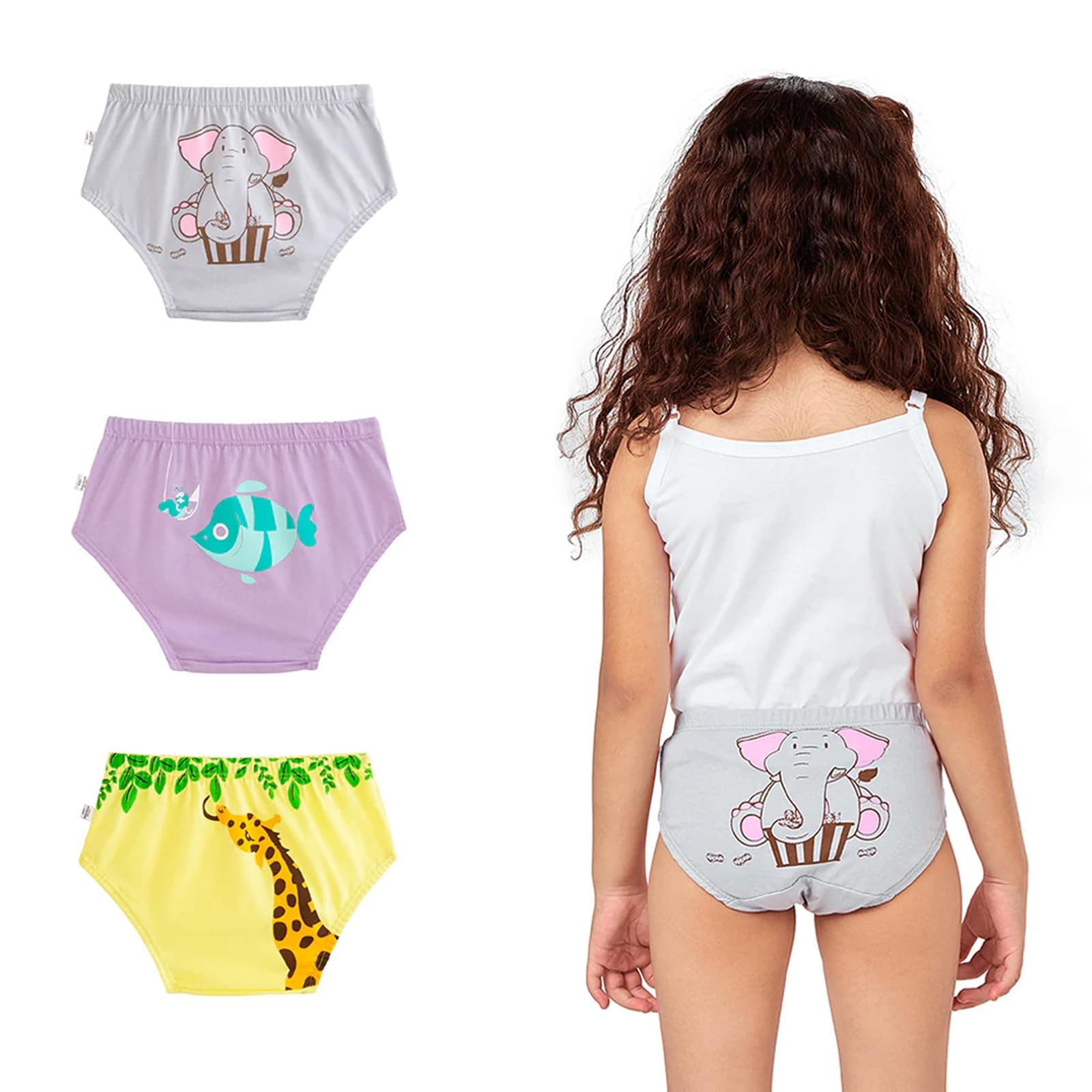 YouGotPlanB Cotton Briefs for Girls | Ages 1–16 | Everyday Panties for Girls | Gentle Waistband | Skin-Friendly | Secure Fit