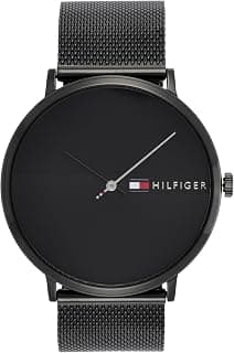 Tommy Hilfiger Mens 40 James Black Dial Zinc Alloy Watch - NCTH1791464